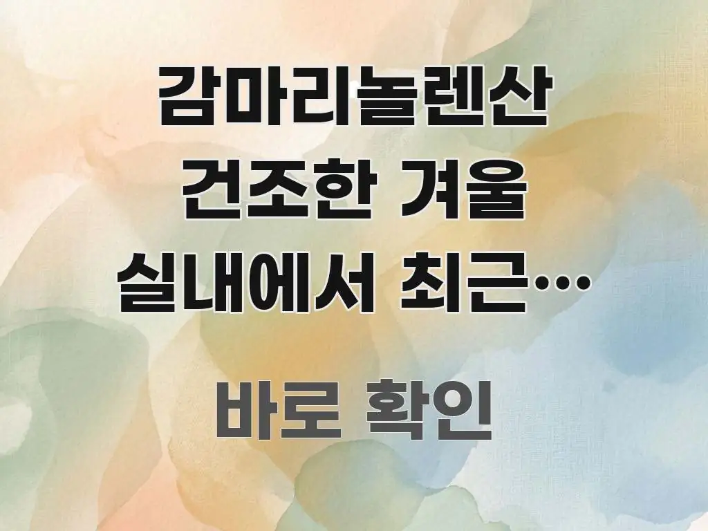감마리놀렌산 건조한 겨울 실내에서 최근에 바꿔서 먹는데 핵심 개념을 담은 정보 요약 인포그래픽 이미지 - 활용 예시 이미지