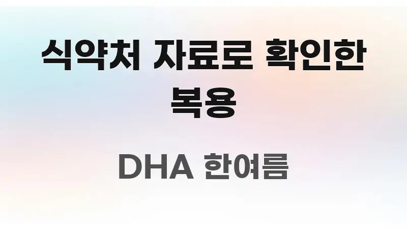 식약처 자료로 확인한 복용 핵심 요약 식약처 자료로 확인한 복용 깔끔하게 정리된 미니멀 블로그 썸네일 - 본문 내용과 연관된 이미지