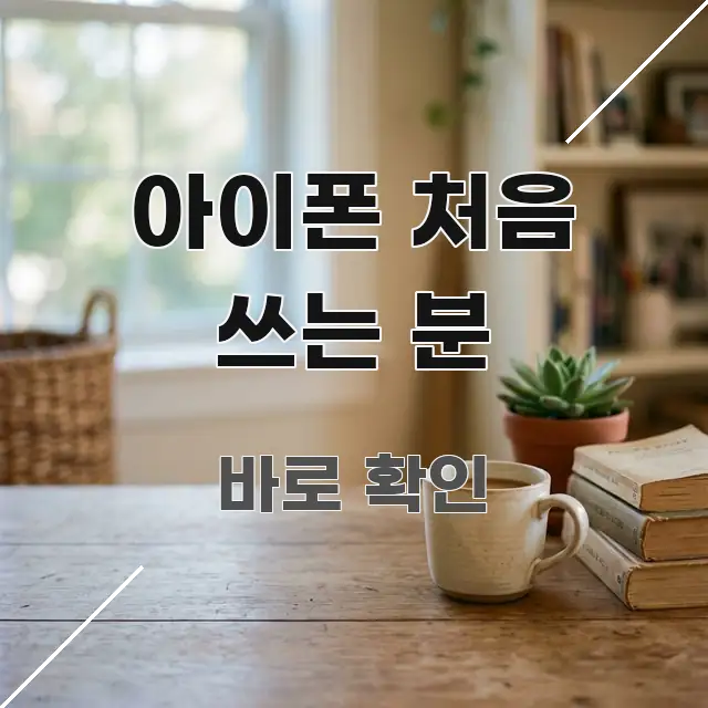 아이폰 처음 쓰는 분 한눈에 들어오는 미니멀 블로그 썸네일