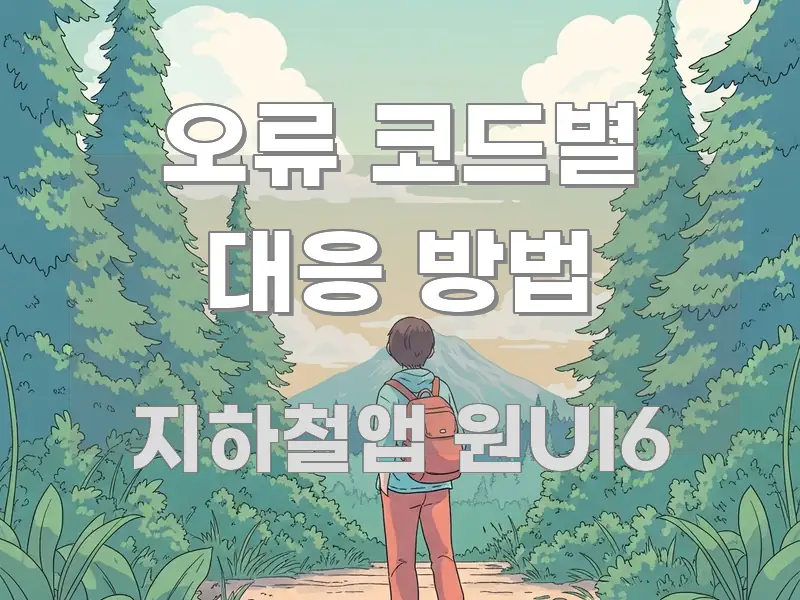 오류 코드별 대응 방법 흐름을 잡아주는 블로그 헤더 이미지 - 독자 이해를 위한 이미지