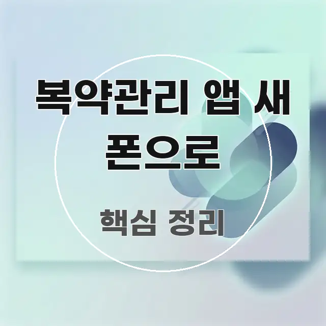 복약관리 앱 새 폰으로 전문가가 선별한 블로그 헤더 이미지 - 활용 예시 이미지