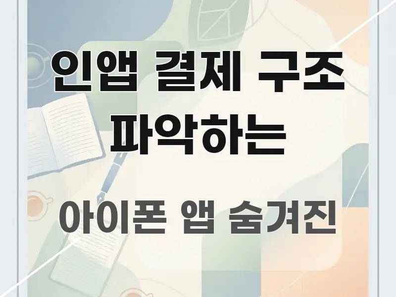 인앱 결제 구조 파악하는 효율적으로 구성된 블로그 포스트 커버 이미지