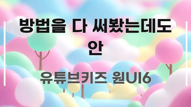 방법을 다 써봤는데도 안 흥미롭게 구성한 콘텐츠 요약 표지 이미지 - 가독성을 높이는 이미지