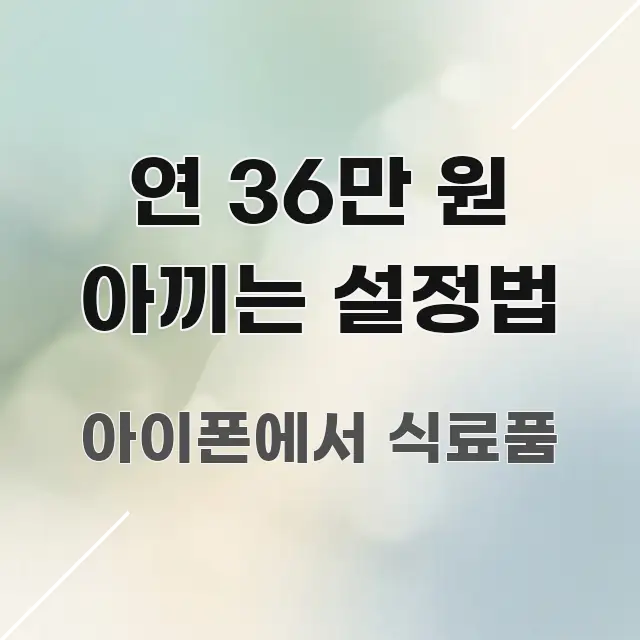 연 36만 원 아끼는 설정법 쉽게 따라할 수 있는 스마트 정보 카드 - 설명을 돕는 이미지