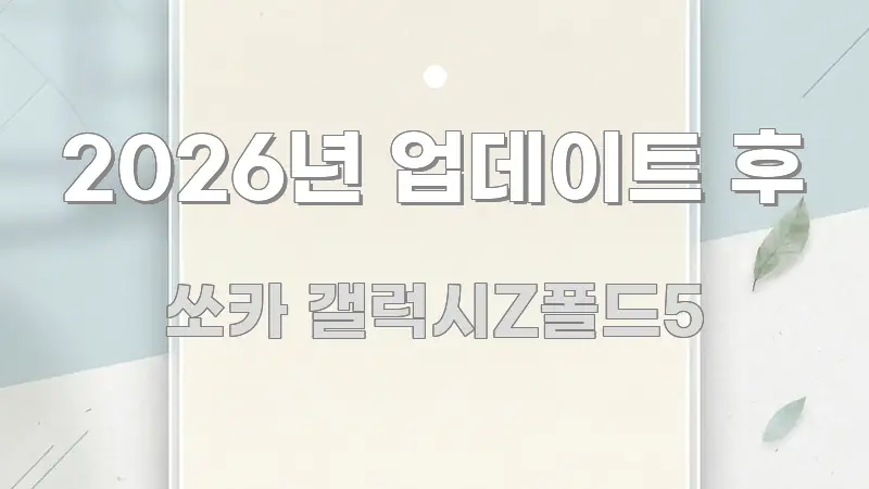 2026년 업데이트 후 전문적으로 분석한 텍스트 포스터 이미지 - 활용 예시 이미지
