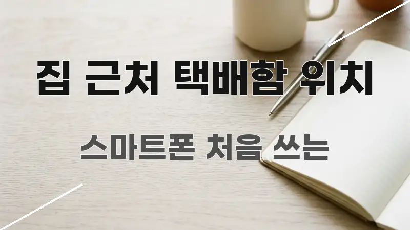 집 근처 택배함 위치 신뢰할 수 있는 정보를 담은 카드뉴스 스타일 이미지 - 활용 예시 이미지