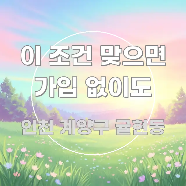 이 조건 맞으면 가입 없이도 전문가가 선별한 핵심 정리 썸네일 이미지 - 독자 이해를 위한 이미지