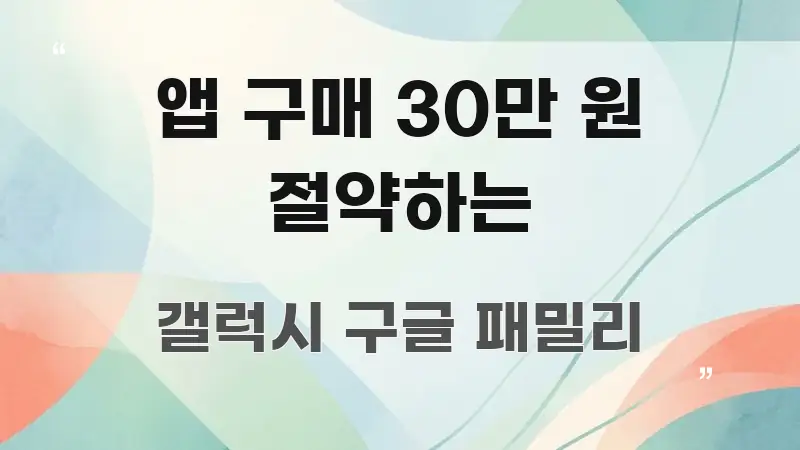 앱 구매 30만 원 절약하는 꼼꼼하게 정리된 미니멀 블로그 썸네일 - 글 흐름을 돕는 시각 자료