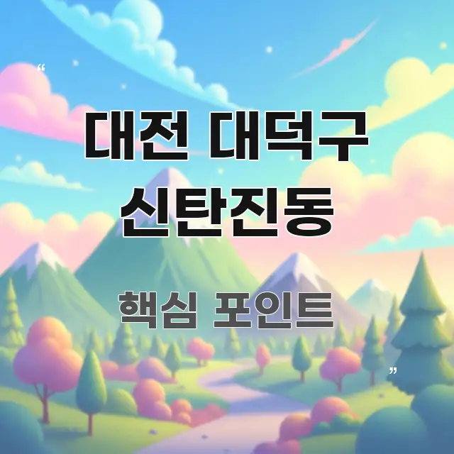 대전 대덕구 신탄진동 깔끔하게 정리된 텍스트 포스터 이미지 - 활용 예시 이미지