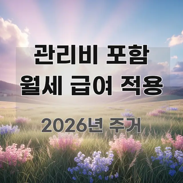 관리비 포함 월세 급여 적용 가독성 높게 정리한 읽기 좋은 정보 카드