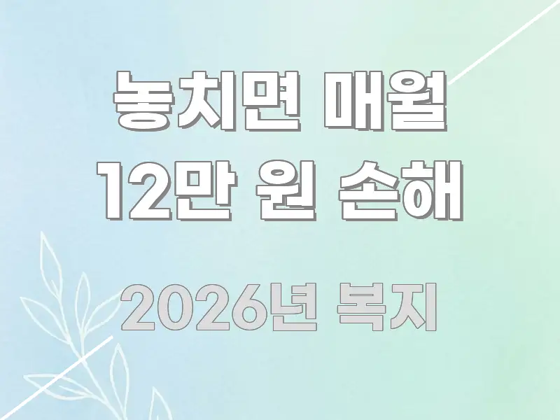 놓치면 매월 12만 원 손해 빠르게 이해할 수 있는 심플 타이포그래피 표지 - 독자 이해를 위한 이미지