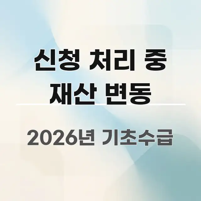 신청 처리 중 재산 변동 한눈에 보기 좋게 요약한 모던 카드뉴스 디자인 - 독자 이해를 위한 이미지