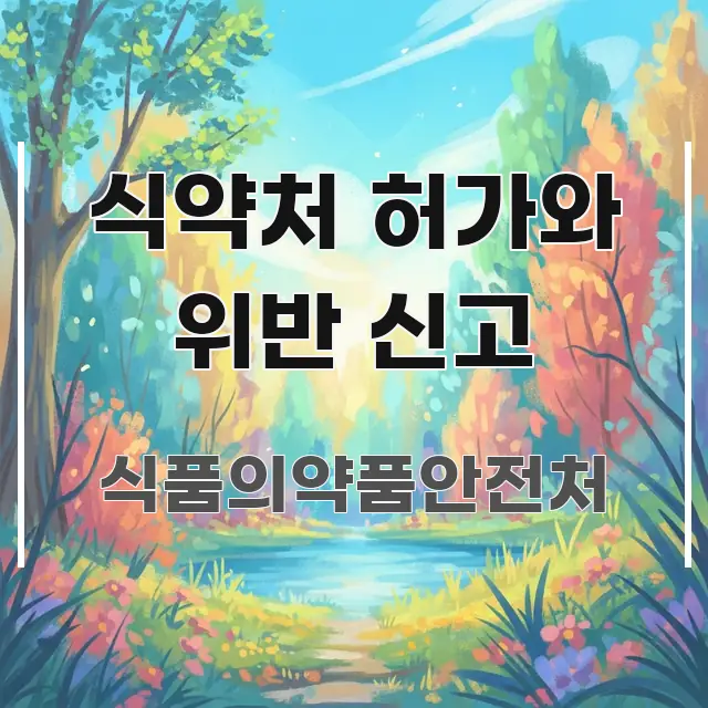 식약처 허가와 위반 신고 가독성 높게 정리한 모던 카드뉴스 디자인 - 설명을 돕는 이미지