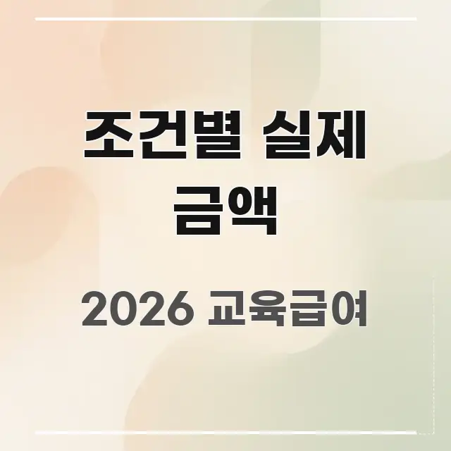 조건별 실제 금액 검증된 정보로 구성된 블로그 포스트 커버 이미지 - 본문 내용과 연관된 이미지