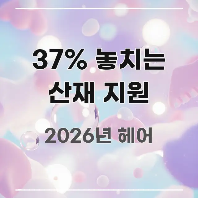 37% 놓치는 산재 지원 핵심 정보 중심의 스마트 정보 카드
