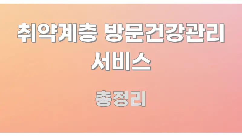 취약계층 방문건강관리 서비스 정보 이미지 취약계층 방문건강관리 서비스 쉽게 따라할 수 있는 모던 카드뉴스 디자인 - 활용 예시 이미지