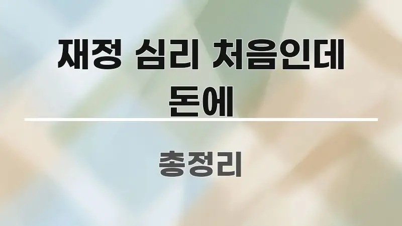재정 심리 처음인데 돈에 쉽게 읽히는 텍스트 중심 디자인 표지