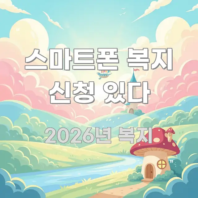 스마트폰 복지 신청 있다 핵심 요약 스마트폰 복지 신청 있다 흥미롭게 구성한 텍스트 기반 블로그 이미지 - 참고용 이미지