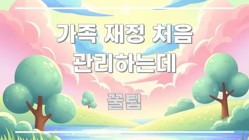 가족 재정 처음 관리하는데 핵심만 담은 정보 요약 인포그래픽 이미지 - 설명을 돕는 이미지