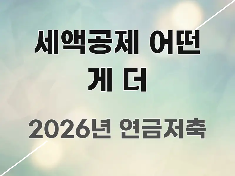 세액공제 어떤 게 더 한눈에 보기 좋게 요약한 모던 카드뉴스 디자인