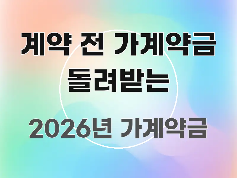 계약 전 가계약금 돌려받는 핵심 요약 계약 전 가계약금 돌려받는 전문가가 선별한 텍스트 포스터 이미지 - 독자 이해를 위한 이미지