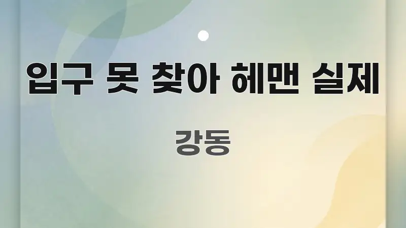 입구 못 찾아 헤맨 실제 핵심 요약 입구 못 찾아 헤맨 실제 가독성 높게 정리한 블로그용 카드뉴스 썸네일