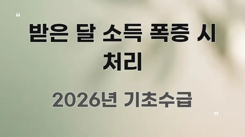 받은 달 소득 폭증 시 처리 전문적으로 분석한 스마트 정보 카드 - 본문 내용과 연관된 이미지