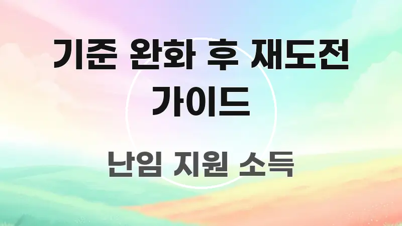 기준 완화 후 재도전 가이드 핵심만 담은 스마트 정보 카드 - 본문 내용과 연관된 이미지