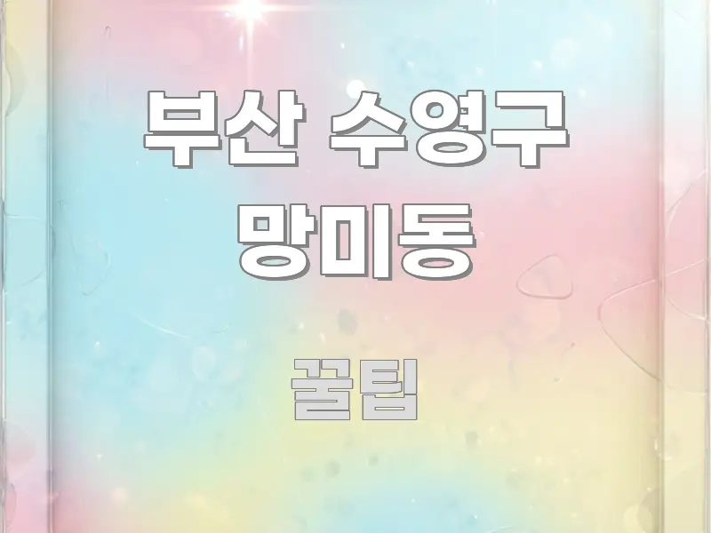 부산 수영구 망미동 정보 이미지 부산 수영구 망미동 빠르게 이해할 수 있는 포스트 대표 비주얼 이미지