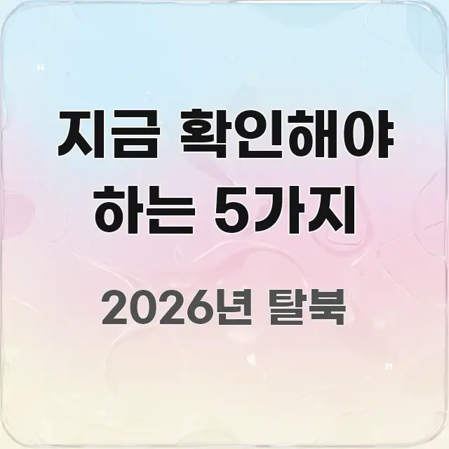 지금 확인해야 하는 5가지 핵심 내용을 정리한 핵심 정리 썸네일 이미지 - 활용 예시 이미지