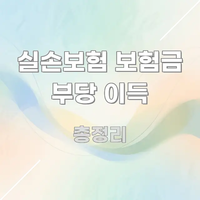 실손보험 보험금 부당 이득 꼭 필요한 정보만 담은 깔끔한 인포그래픽 표지 - 설명을 돕는 이미지