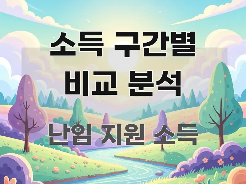 소득 구간별 비교 분석 깔끔하게 정리된 스마트 정보 카드 - 글 흐름을 돕는 시각 자료