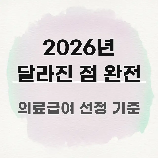 2026년 달라진 점 완전 바로 활용 가능한 핵심 정리 썸네일 이미지 - 본문 내용과 연관된 이미지