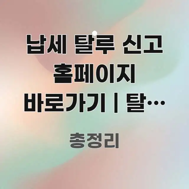 납세 탈루 신고 홈페이지 바로가기 | 탈세 신고 포상금 한눈에 보기 좋게 요약한 정보 카드 디자인 이미지 - 활용 예시 이미지