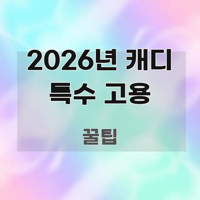 2026년 캐디 특수 고용 바로 활용 가능한 블로그 헤더 이미지