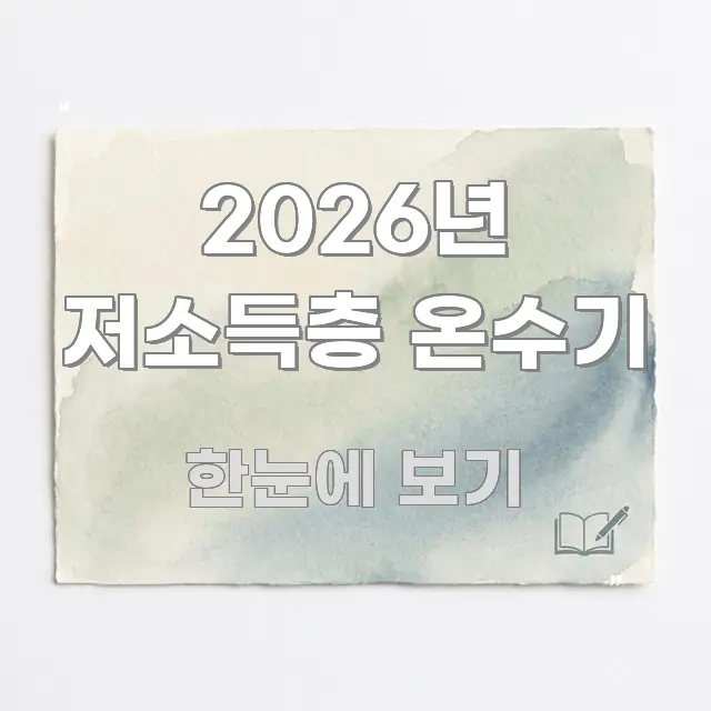 2026년 저소득층 온수기 전문가가 선별한 핵심 키워드 시각화 이미지 - 글 흐름을 돕는 시각 자료