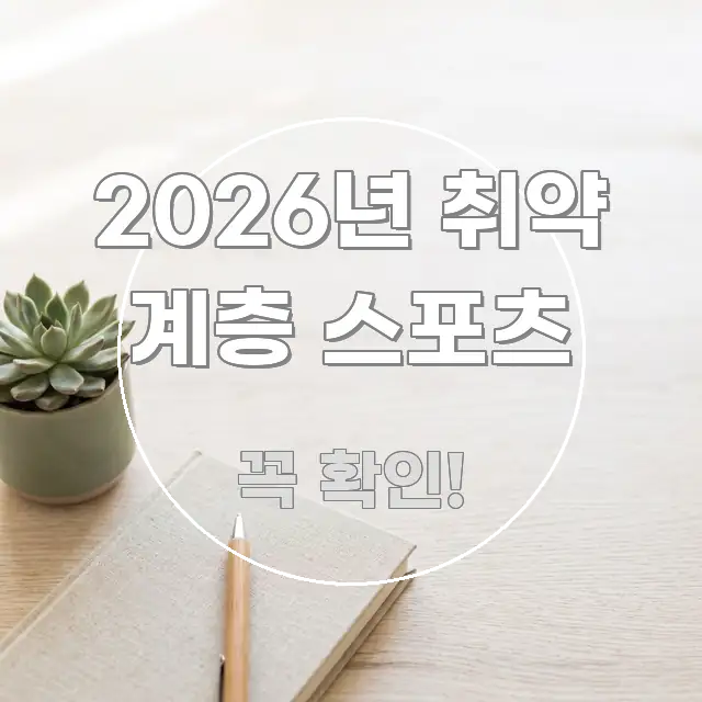 2026년 취약 계층 스포츠 간결하고 명료한 심플 타이포그래피 표지
