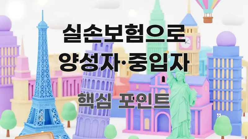 실손보험으로 양성자·중입자 꼭 필요한 정보만 담은 핵심 키워드 시각화 이미지 - 설명을 돕는 이미지