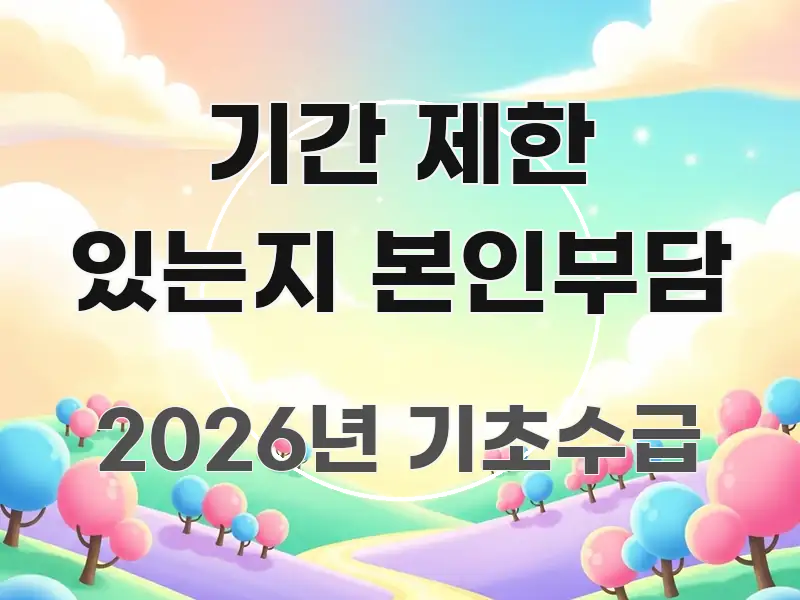 기간 제한 있는지 본인부담 흐름을 잡아주는 정보 정리 카드 이미지 - 활용 예시 이미지