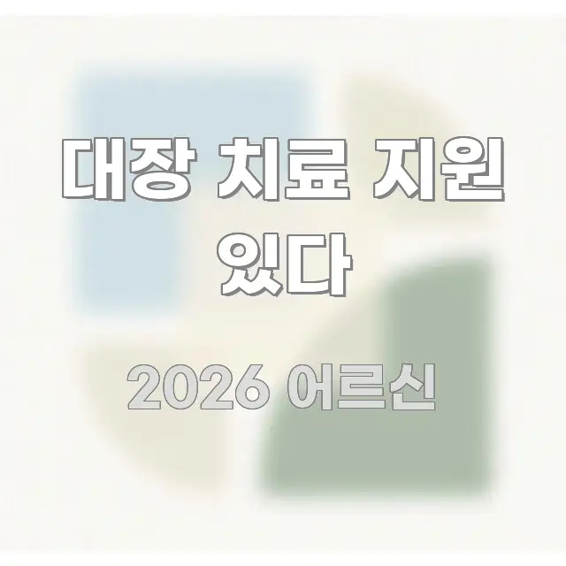 대장 치료 지원 있다 이해하기 쉬운 핵심 요약 디자인 카드 - 글 흐름을 돕는 시각 자료