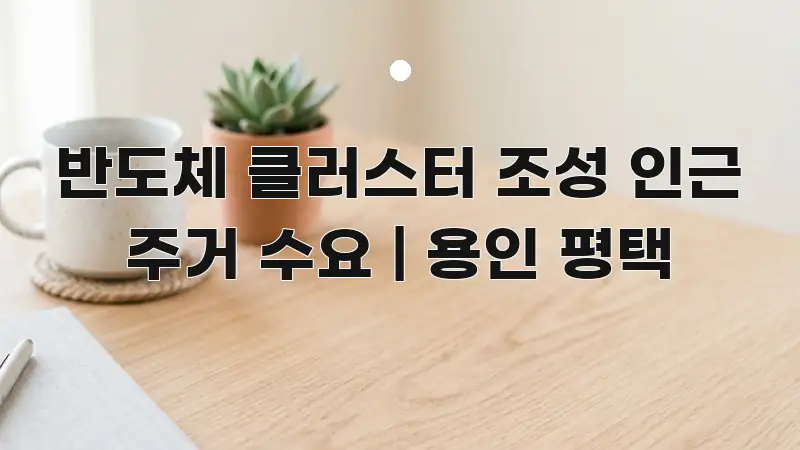반도체 클러스터 조성 인근 주거 수요 | 용인 평택 카드뉴스 표지 반도체 클러스터 조성 인근 주거 수요 | 용인 평택 한눈에 보기 좋게 요약한 블로그 섹션 구분 이미지 - 글 흐름을 돕는 시각 자료