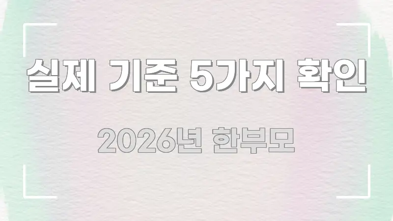 실제 기준 5가지 확인 효율적으로 구성된 핵심 정리 썸네일 이미지 - 내용 요약을 위한 이미지
