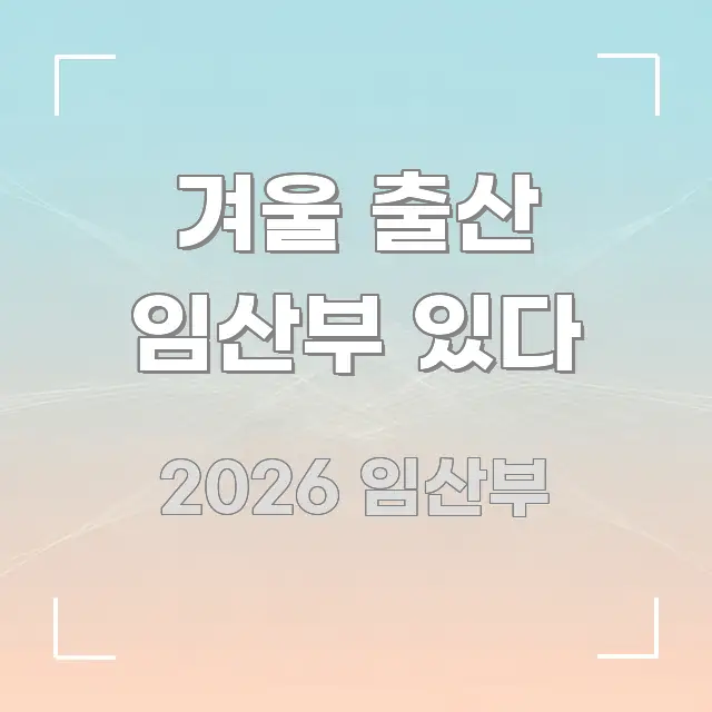 겨울 출산 임산부 있다 바로 활용 가능한 정보 정리 카드 이미지 - 설명을 돕는 이미지