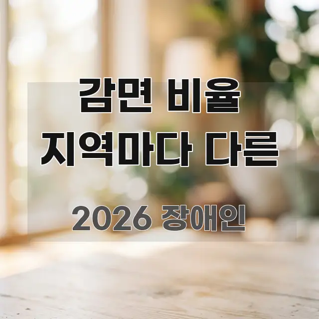감면 비율 지역마다 다른 핵심 정보를 압축한 스마트 정보 카드 - 글 흐름을 돕는 시각 자료