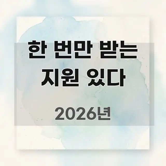 한 번만 받는 지원 있다 핵심 요약 한 번만 받는 지원 있다 핵심 요점 중심의 텍스트 기반 블로그 이미지