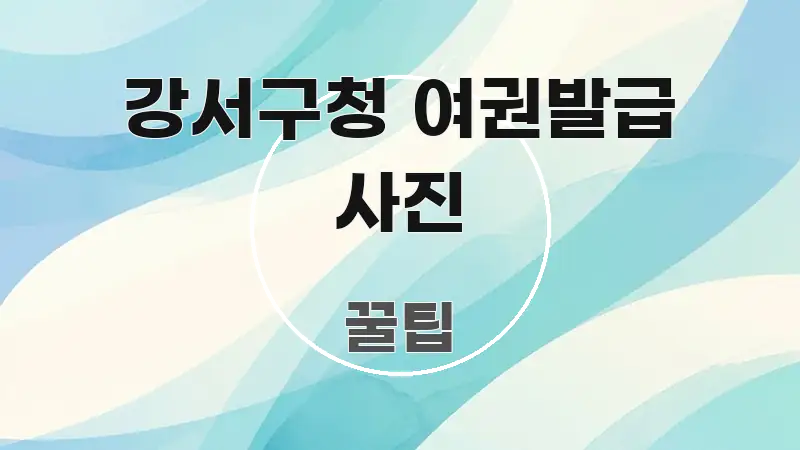 강서구청 여권발급 사진 시선을 사로잡는 핵심 요약 디자인 카드