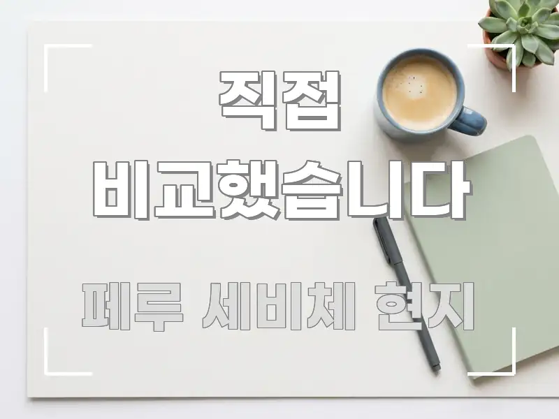 직접 비교했습니다 가독성 높게 정리한 정보 카드 디자인 이미지 - 가독성을 높이는 이미지