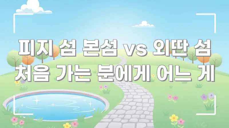 피지 섬 본섬 vs 외딴 섬 처음 가는 분에게 어느 게 핵심 정보를 압축한 모던 카드뉴스 디자인