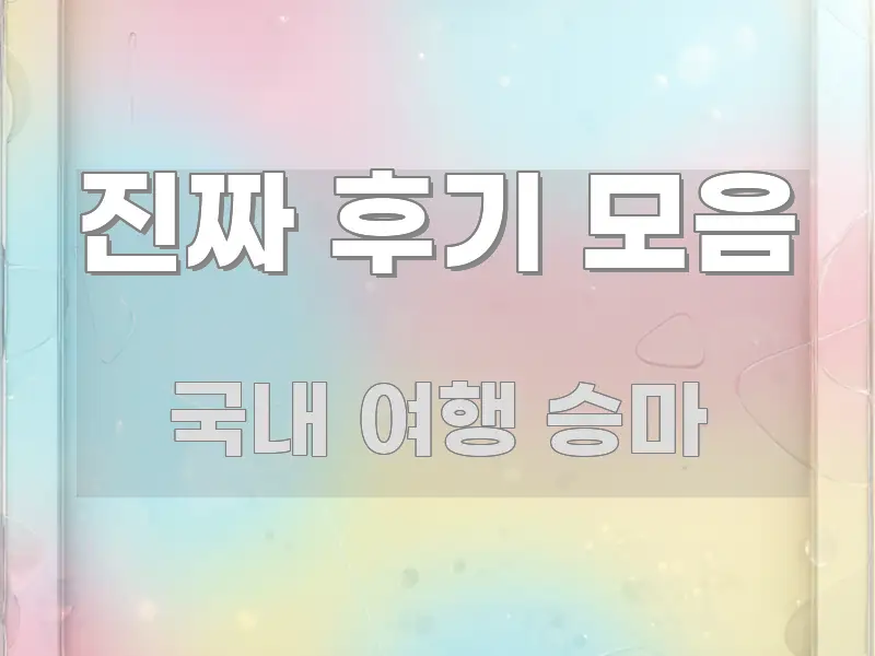 진짜 후기 모음 깔끔하게 정리된 블로그 대표 이미지 - 본문 내용과 연관된 이미지