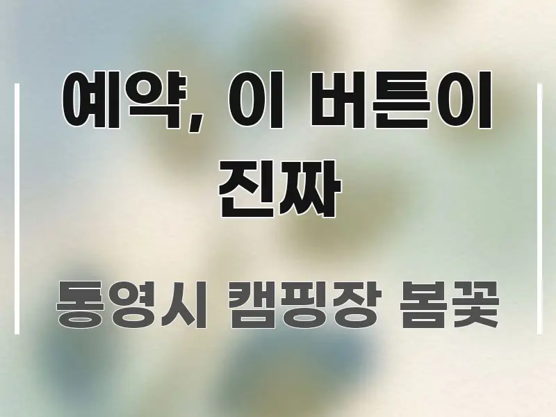 예약, 이 버튼이 진짜 핵심만 담은 스마트 정보 카드